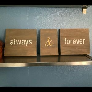 Always n forever wall decor